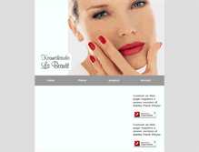 Tablet Screenshot of kosmetikstudio-la-beaute.ch